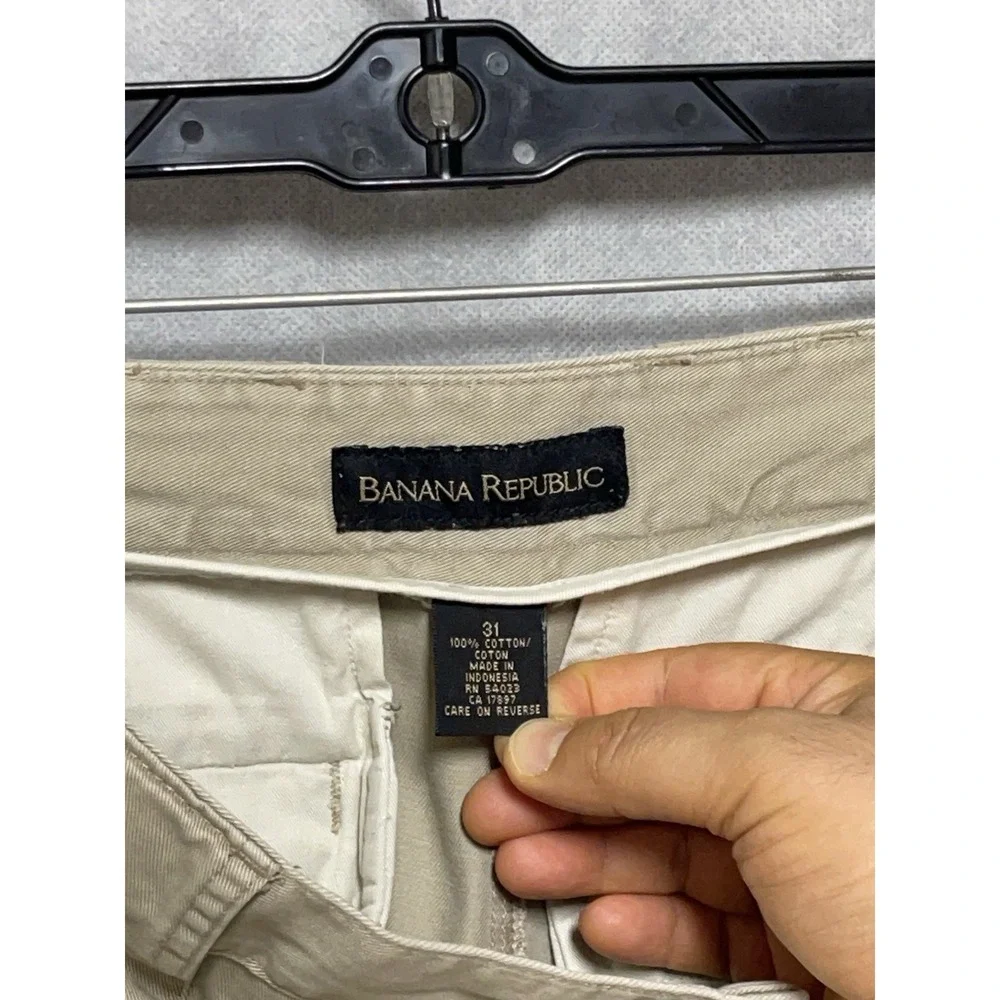 VTG Banana Republic Pants Men's 31X33 Chino Twill Convertible Safari Straight